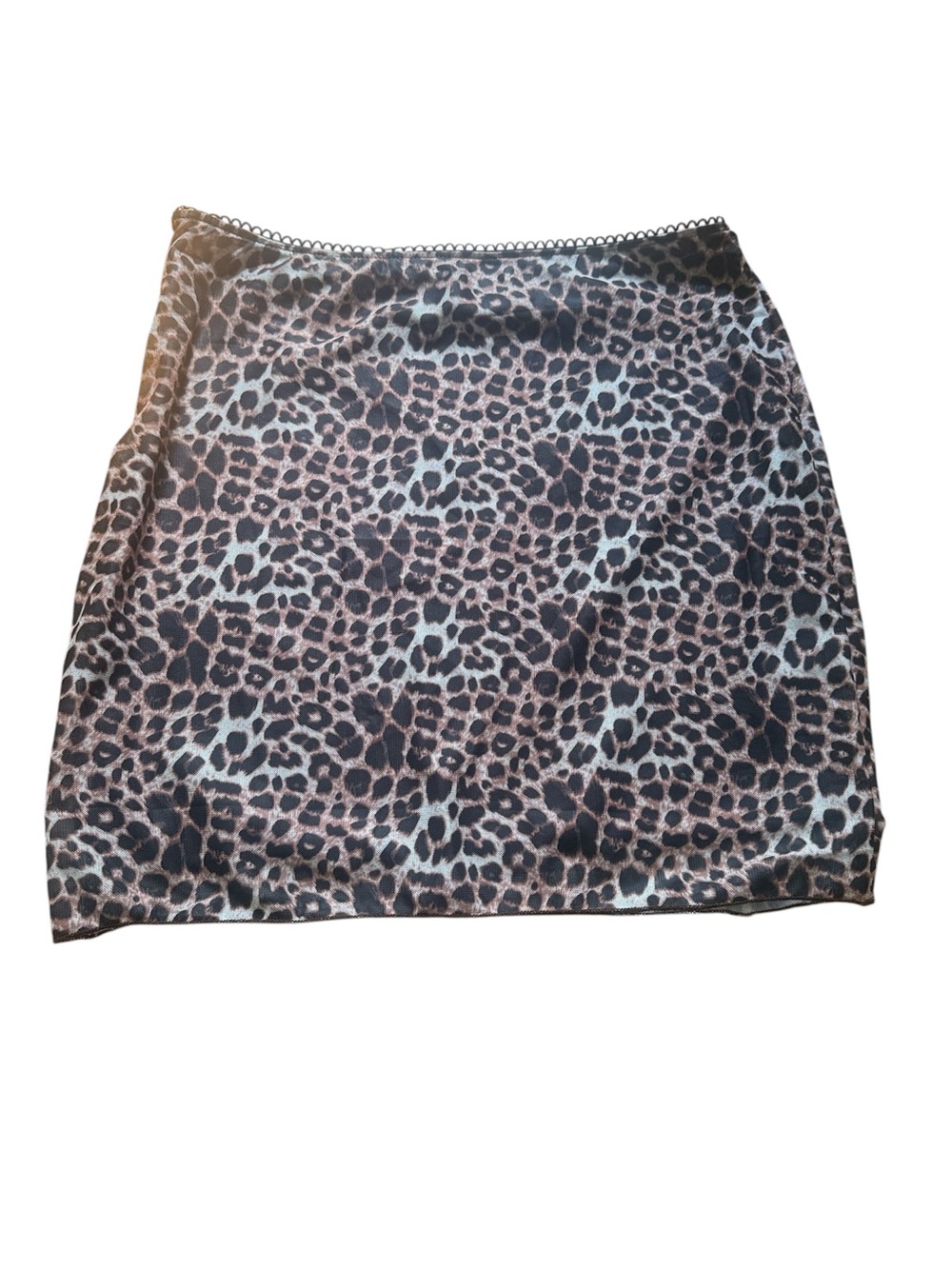 SHEIN Leopard Print Mini Skirt in Brown and Black
